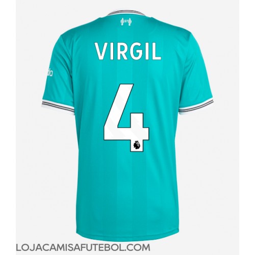 Camisa de Futebol Liverpool Virgil van Dijk #4 Equipamento Alternativo 2025-26 Manga Curta